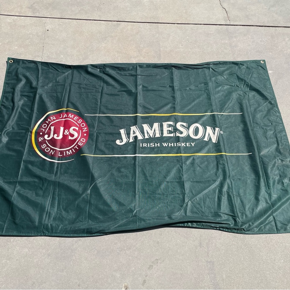 Jameson Irish Whiskey Large Green Banner 45x68